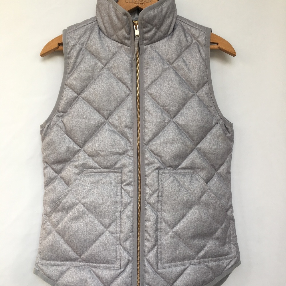 J. Crew Factory Textured Quilted Puffer Vest XXS